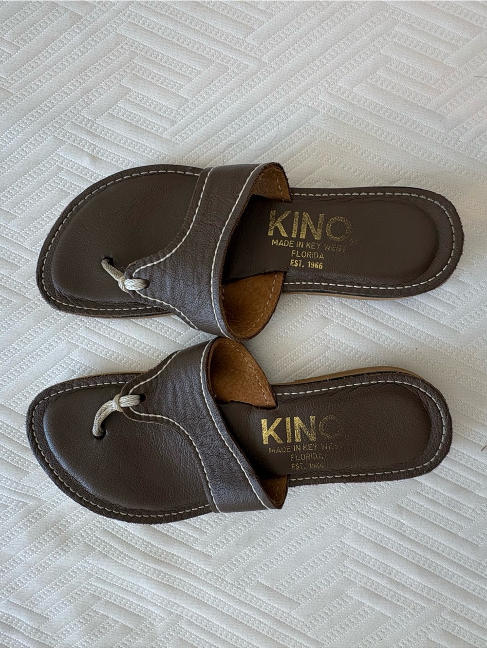 Kino Women’s Brown Leather Slide Sandals